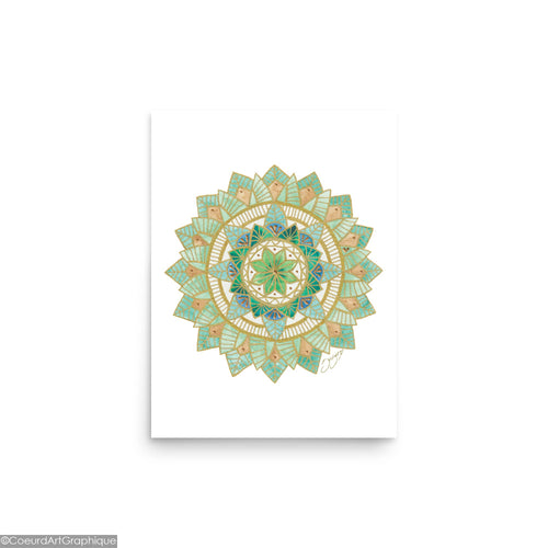 Affiche 9x12 • Doux Jardin