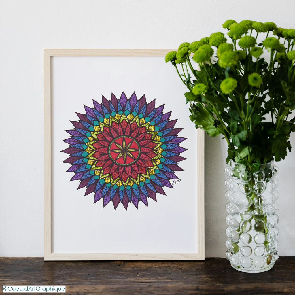 Affiche 9x12 • Plumes Vibrantes