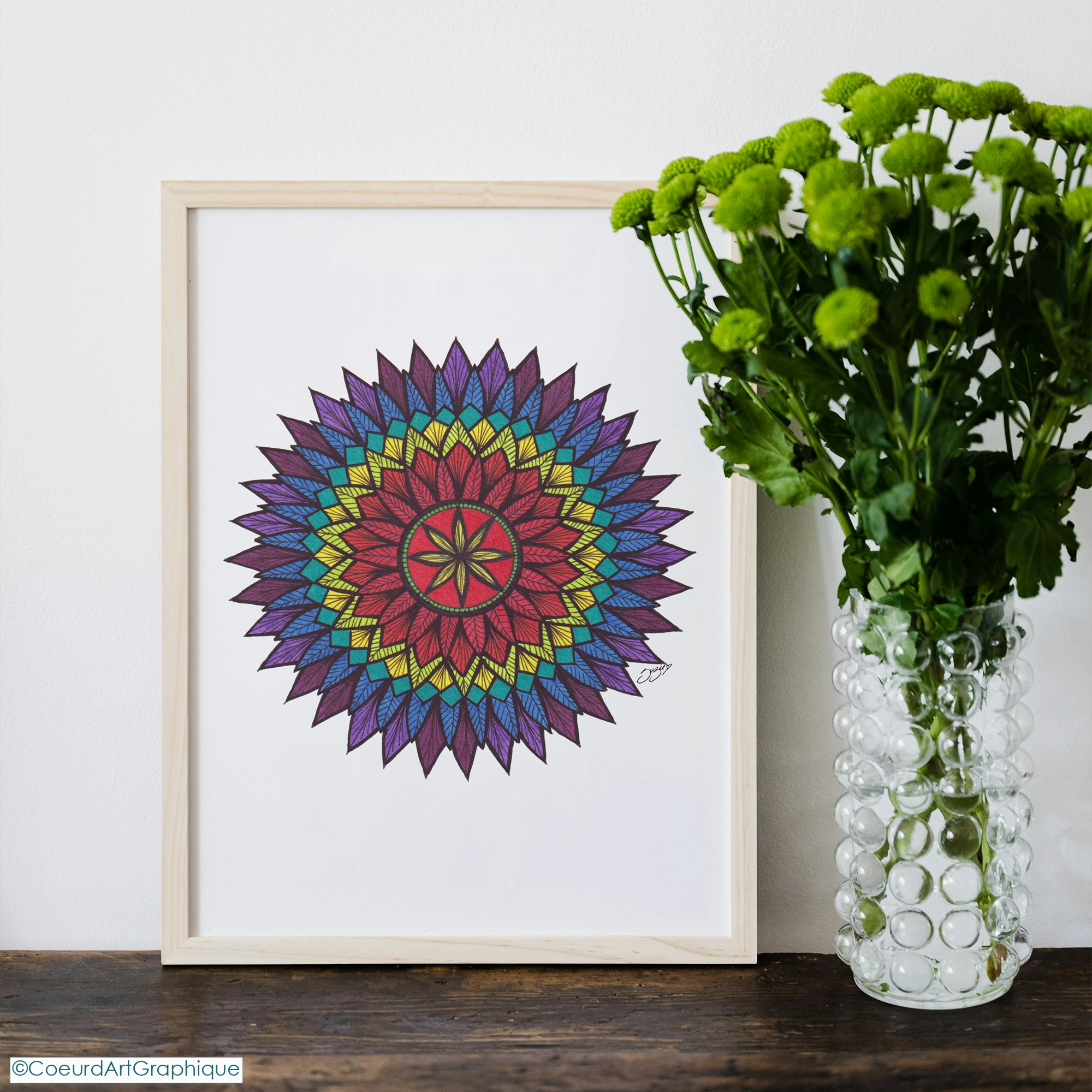 Affiche 9x12 • Plumes Vibrantes