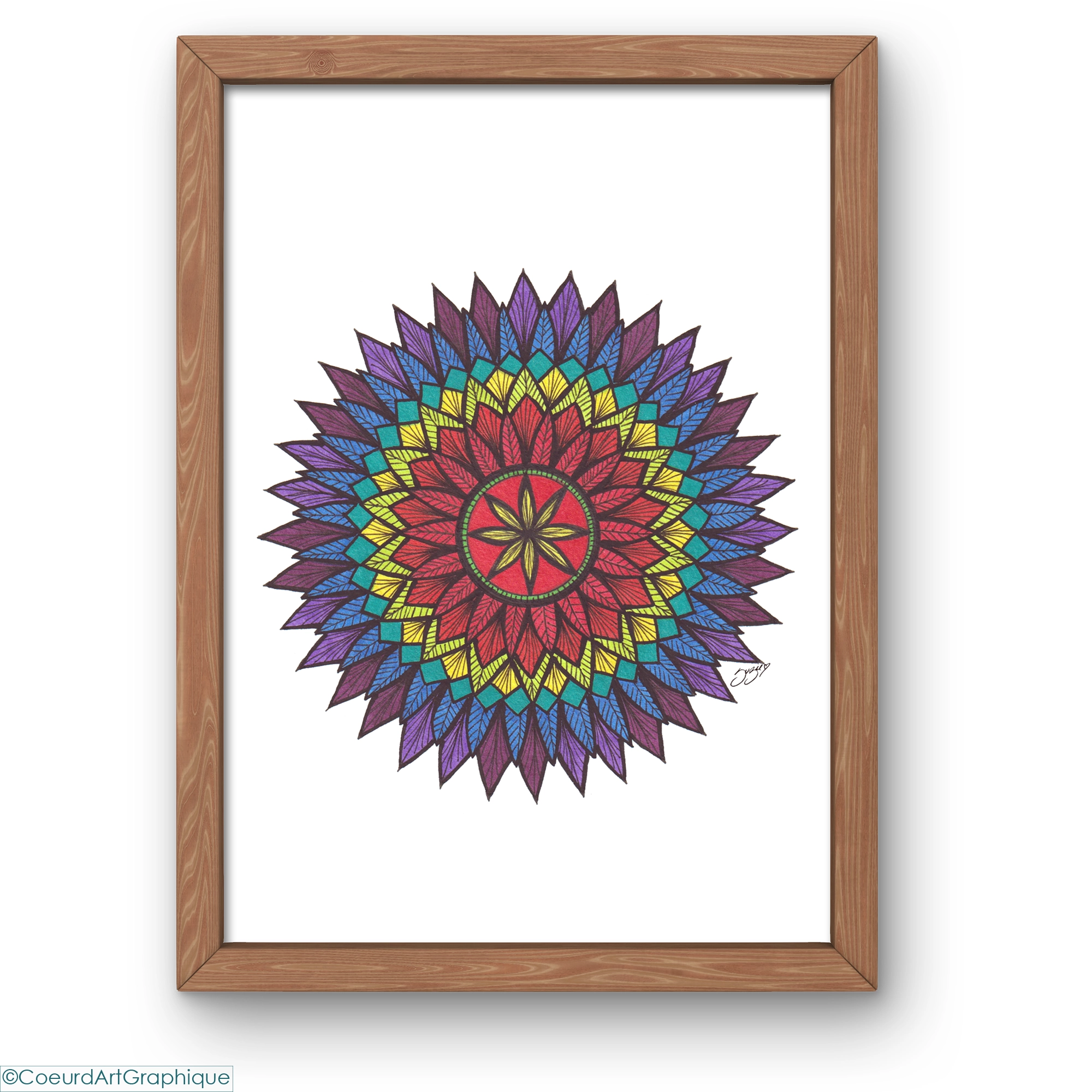 Affiche 9x12 • Plumes Vibrantes