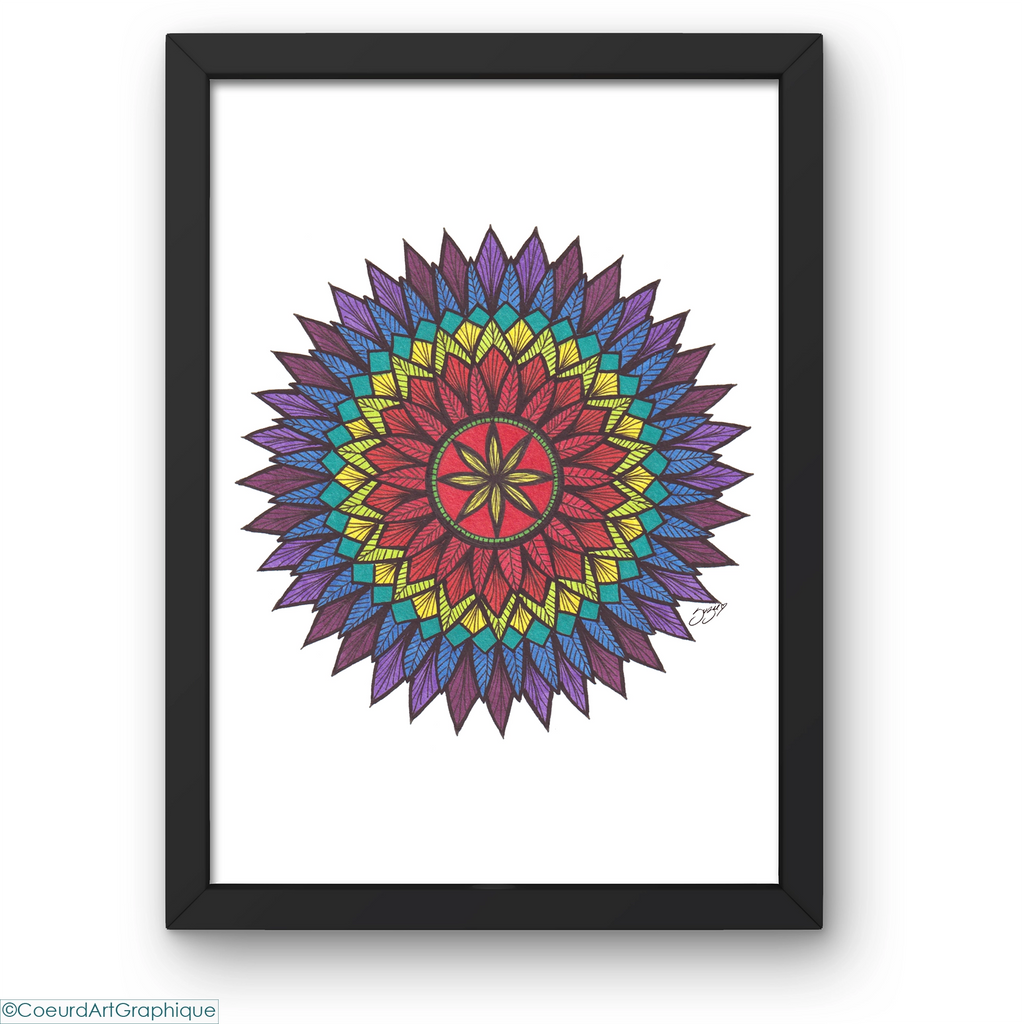 Affiche 9x12 • Plumes Vibrantes