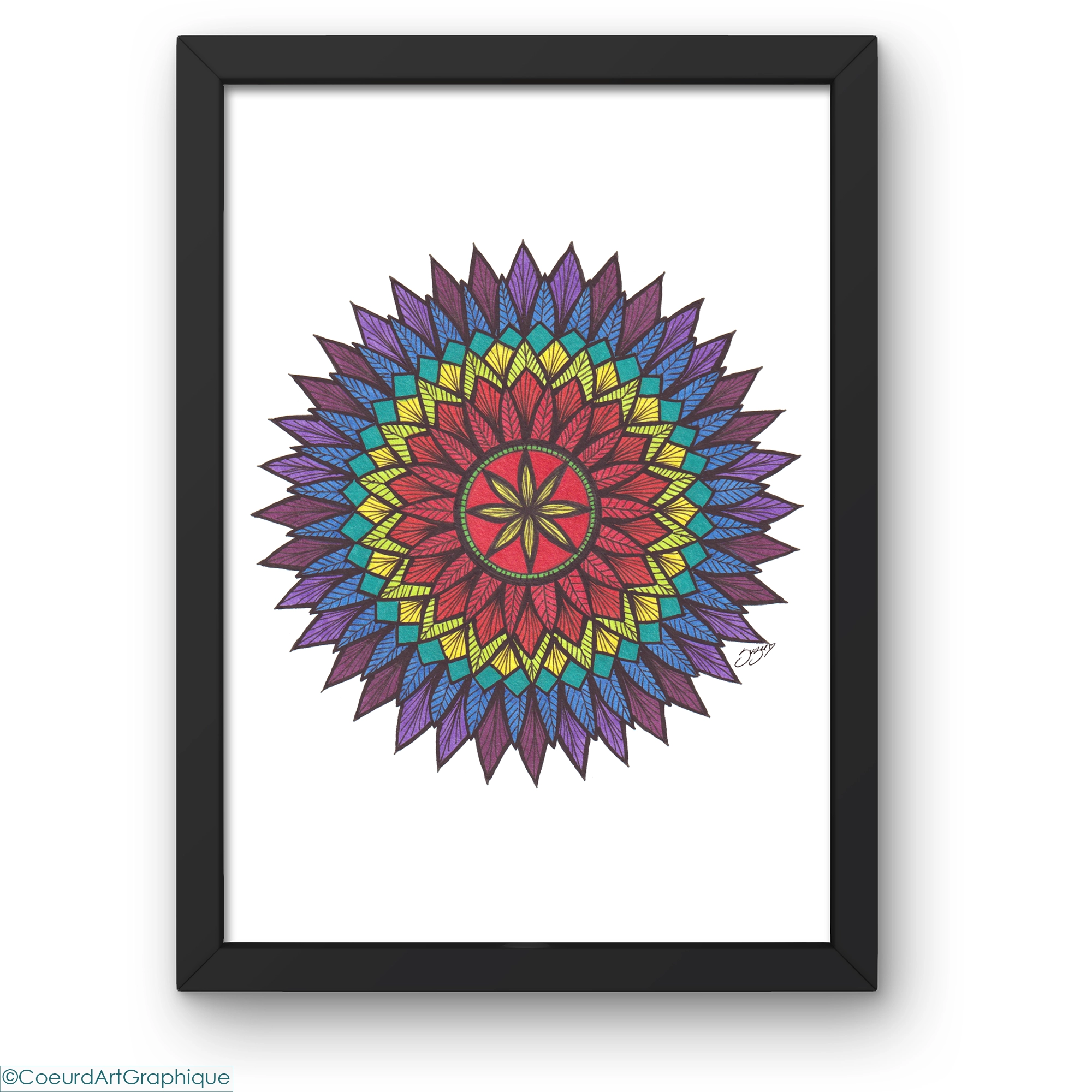 Affiche 9x12 • Plumes Vibrantes