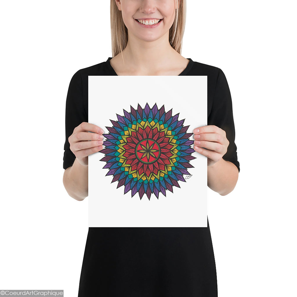 Affiche 9x12 • Plumes Vibrantes