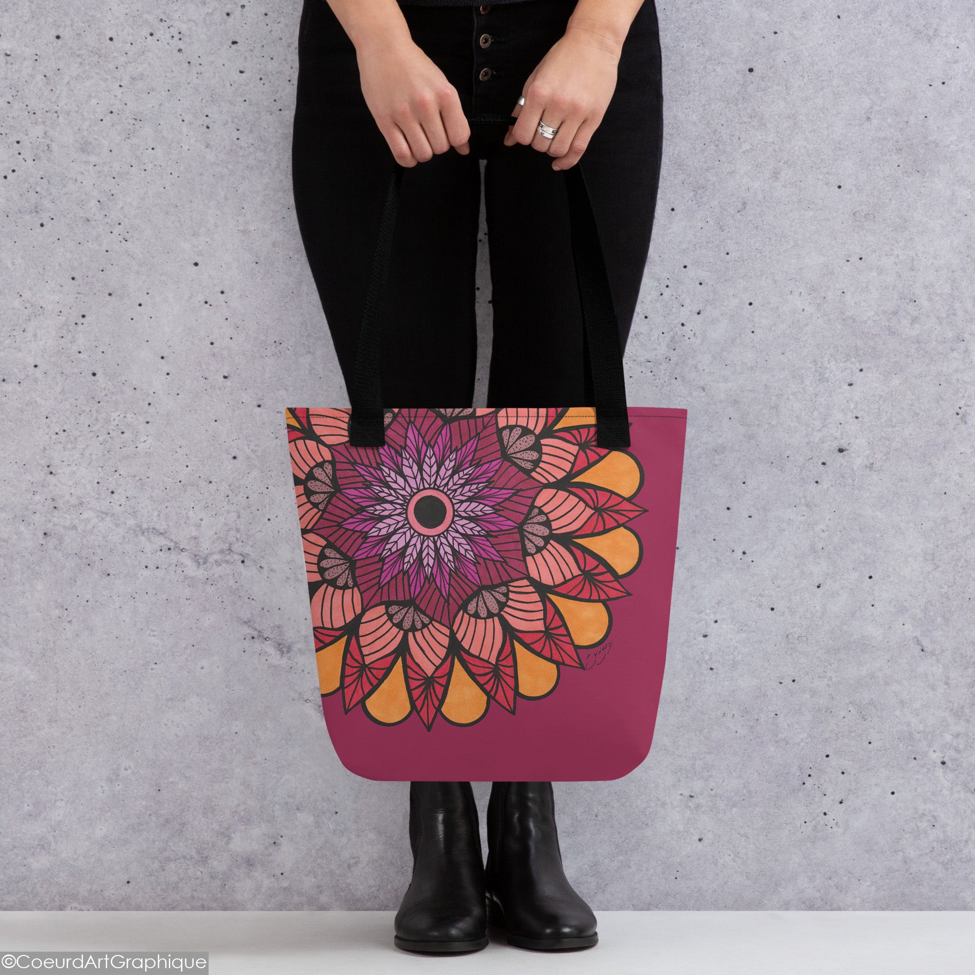 Sac fourre-tout • Pétales Tangerine