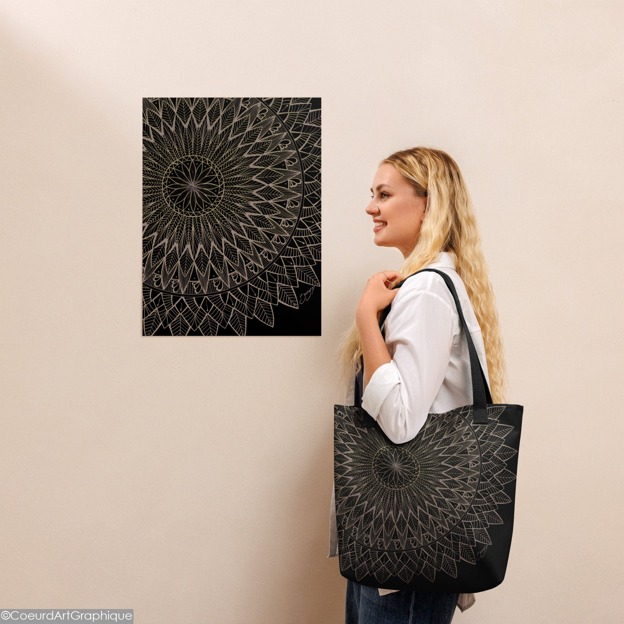 Sac fourre-tout • Plumes Dorées