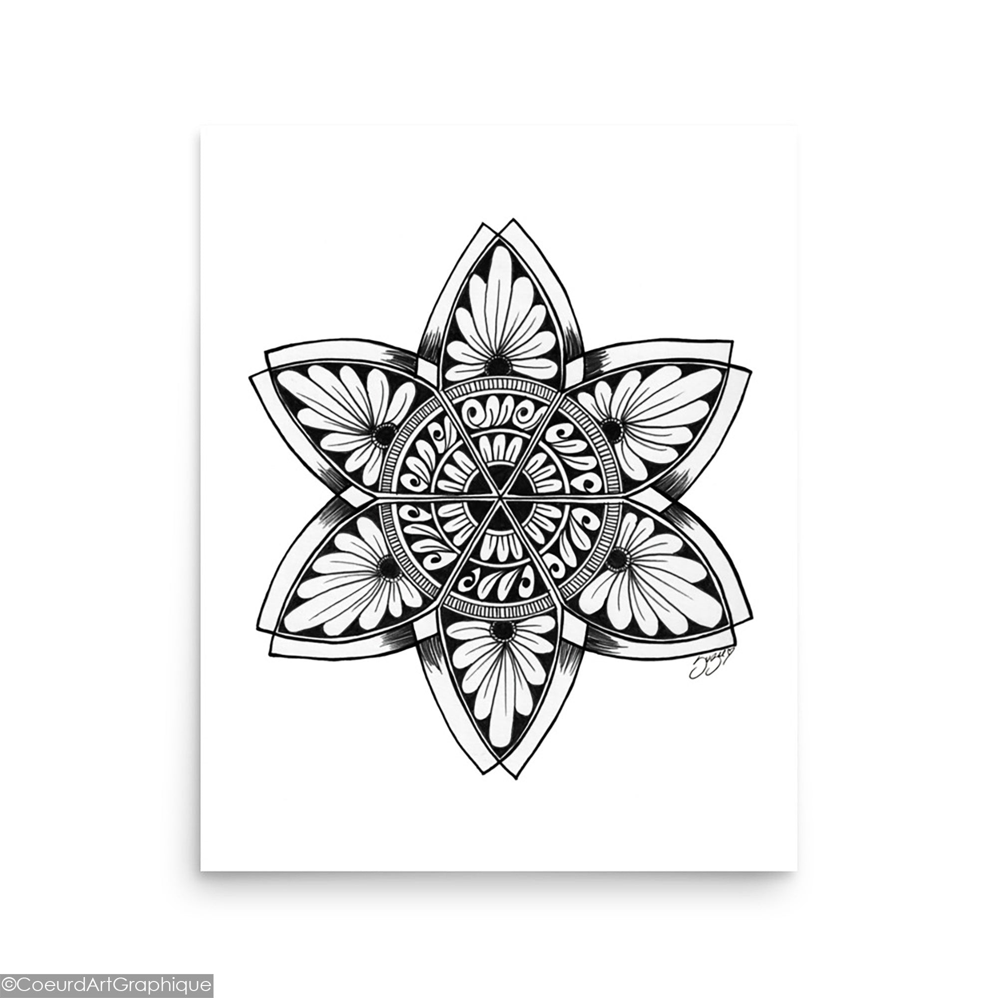 Affiche • Fleur Sacrée