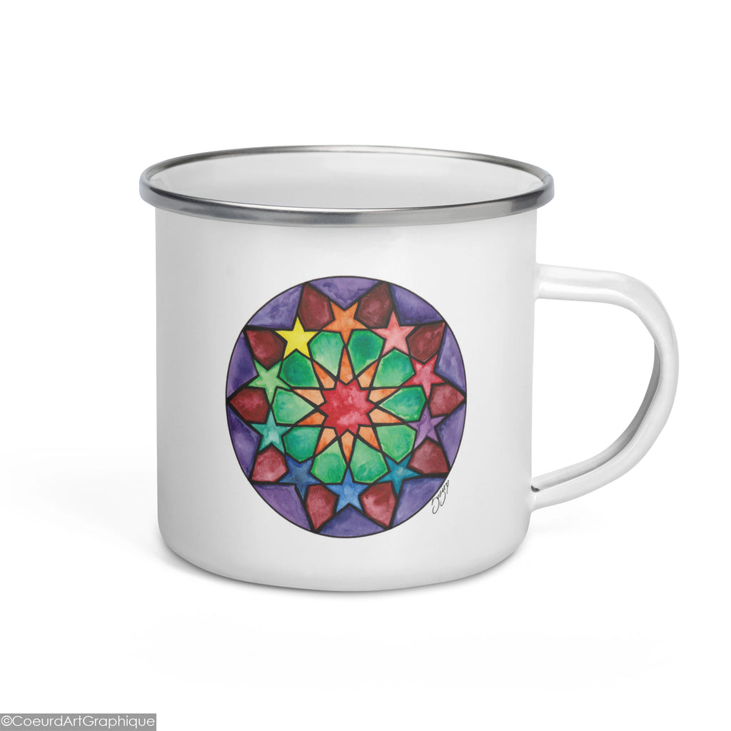 Tasse émaillée • Couronne d'Étoile