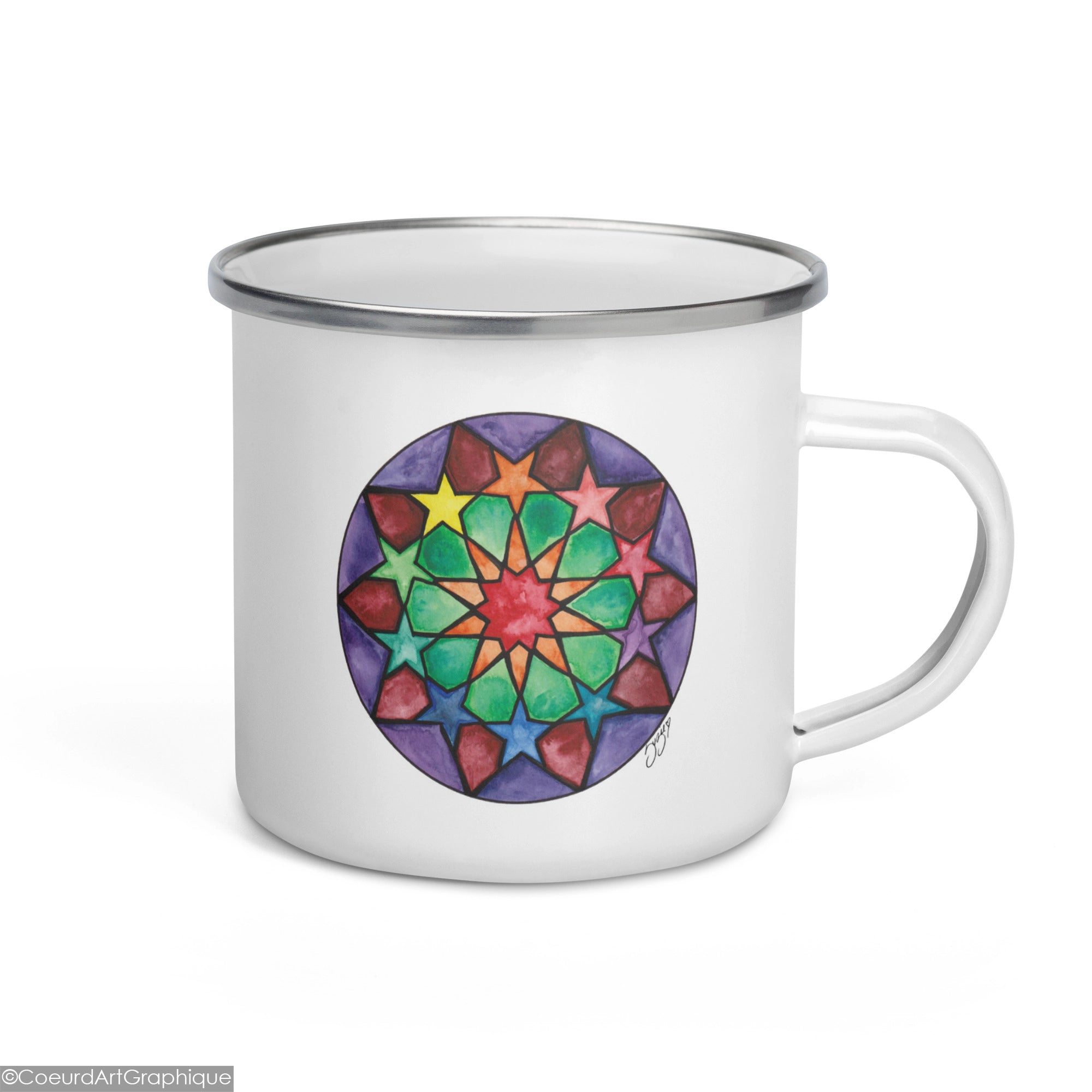 Tasse émaillée • Couronne d'Étoile