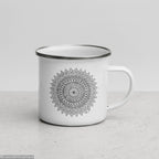 Tasse émaillée • Plumes Noires