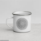 Tasse émaillée • Plumes Noires