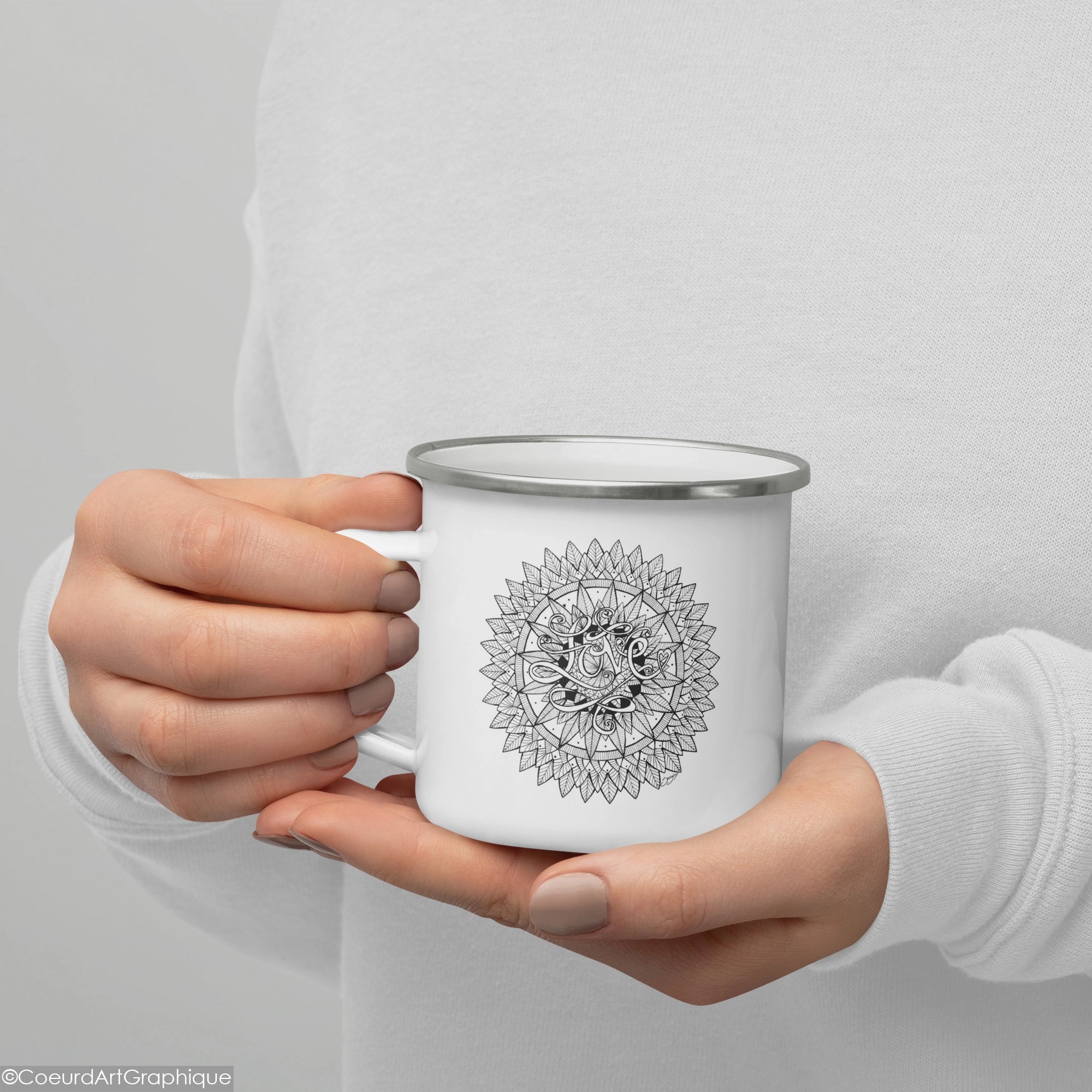 Tasse émaillée • Écho d'Amour