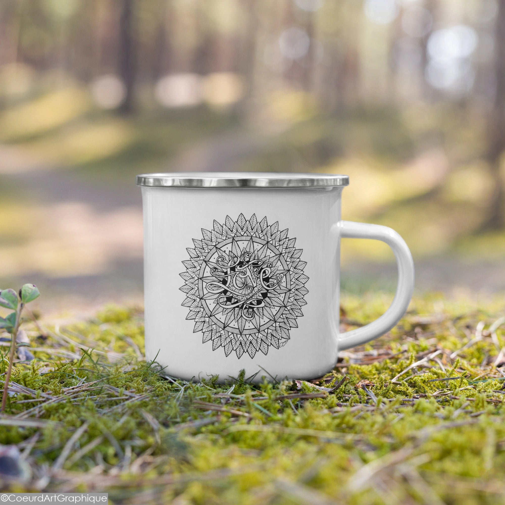 Tasse émaillée • Écho d'Amour