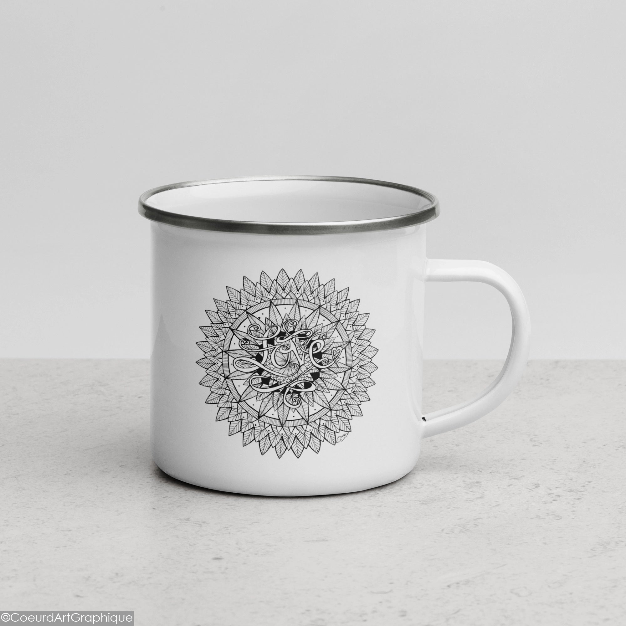 Tasse émaillée • Écho d'Amour