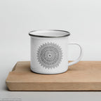 Tasse émaillée • Plumes Noires