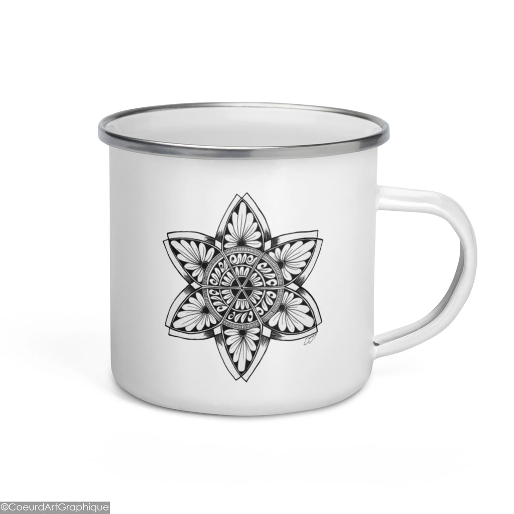 Tasse émaillée • Fleur Sacrée