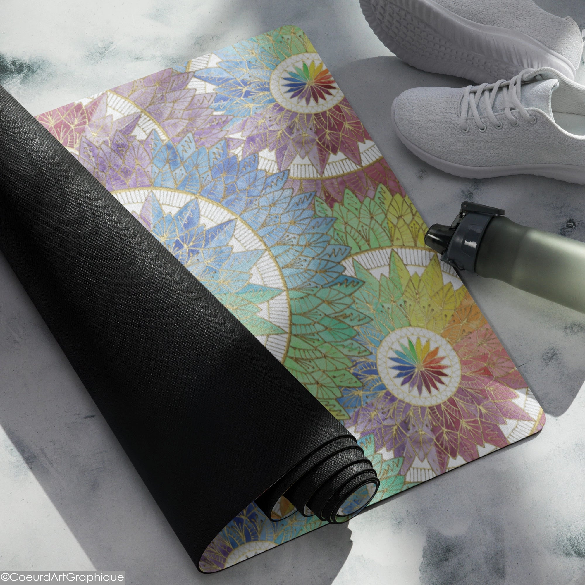 Tapis de yoga • Boussole d'Alma
