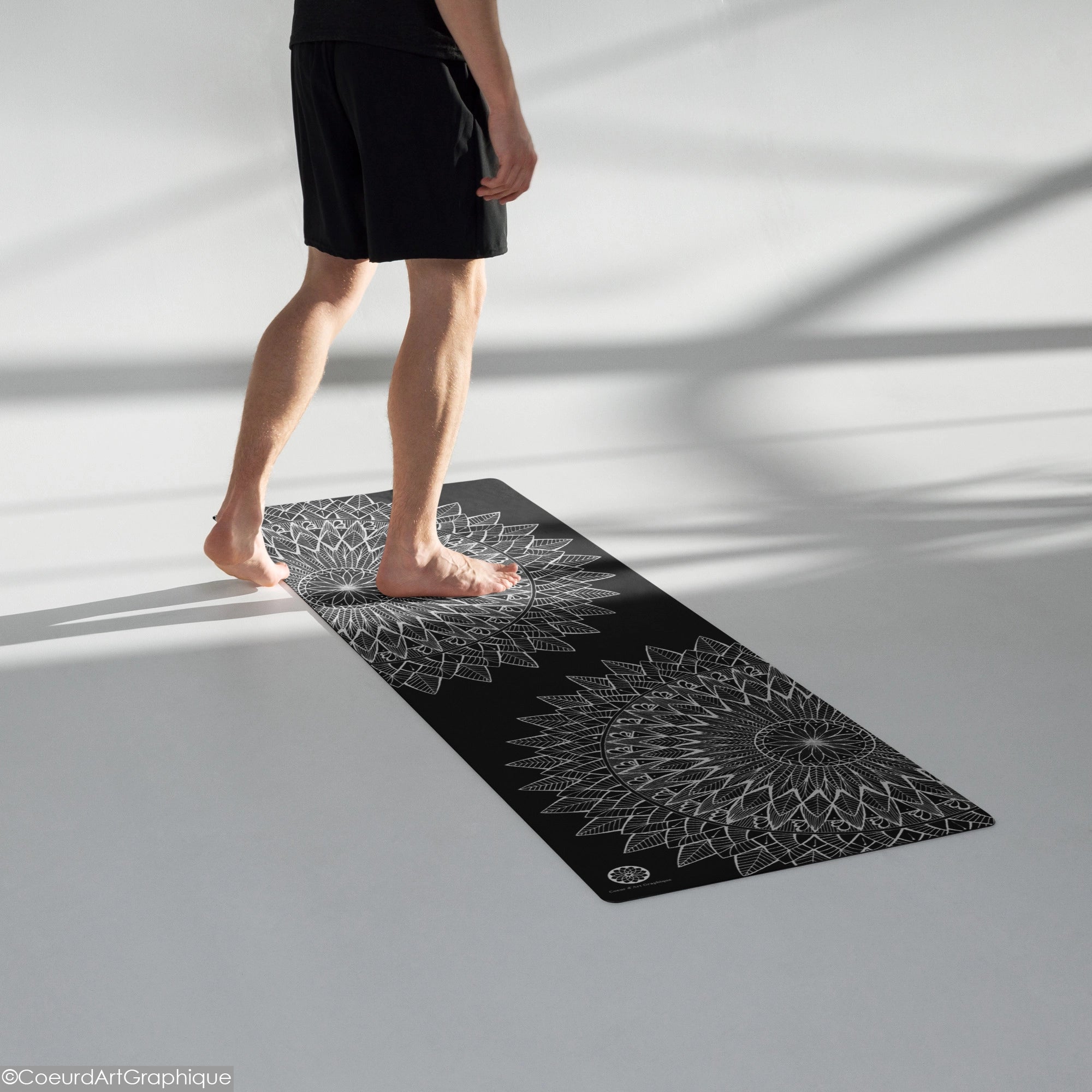 Tapis de yoga • Plumes Blanches