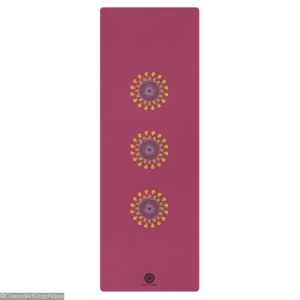 Tapis de yoga • Pétales Tangerine