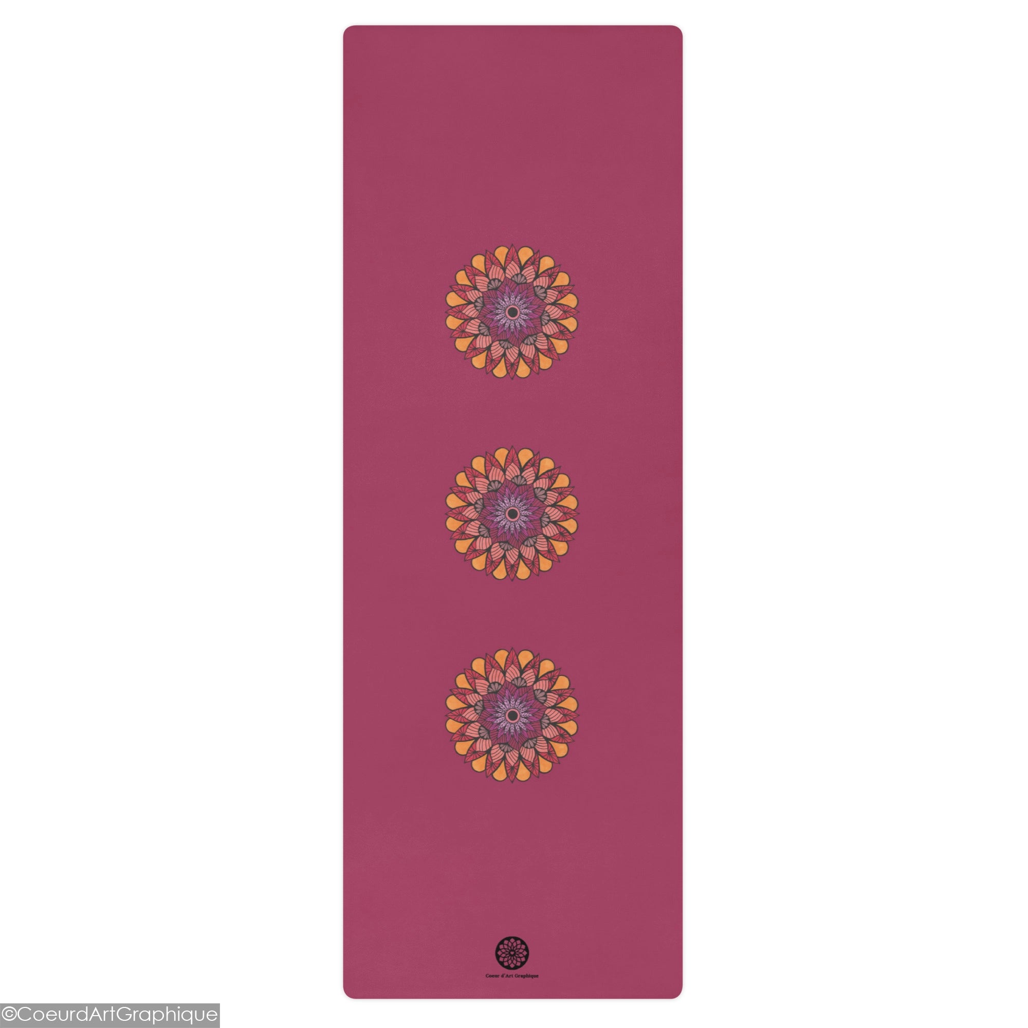 Tapis de yoga • Pétales Tangerine